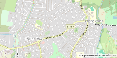 Map of Romford, Essex