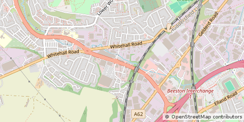 Map of Leeds, West Yorkshire
