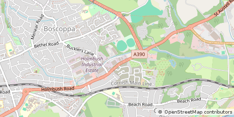 Map of ST. Austell, Cornwall