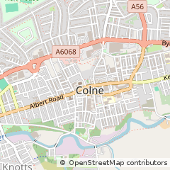 Map of Colne, Lancashire