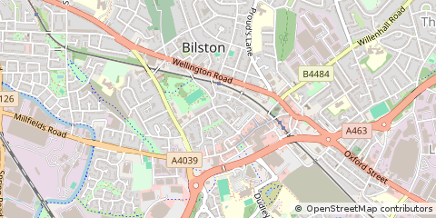 Map of Bilston, West Midlands