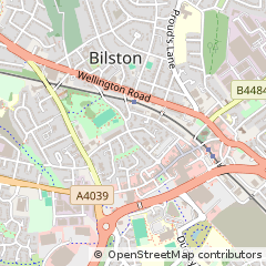 Map of Bilston, West Midlands