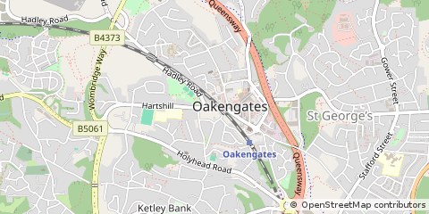 Map of Telford, Shropshire