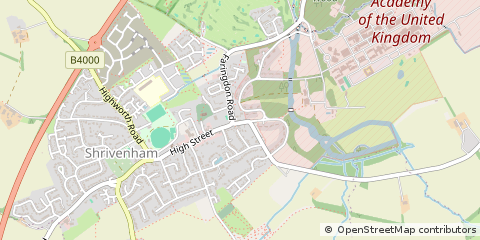 Map of Shrivenham, Oxon
