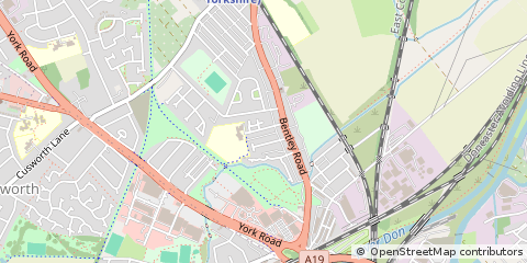 Map of Doncaster
