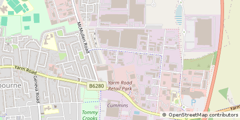 Map of Darlington, County Durham