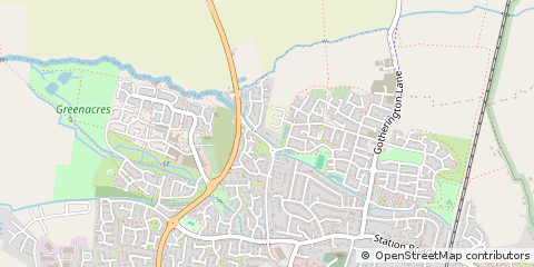 Map of Cheltenham, Gloucestershire