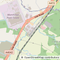 Map of Pontypool, Gwent