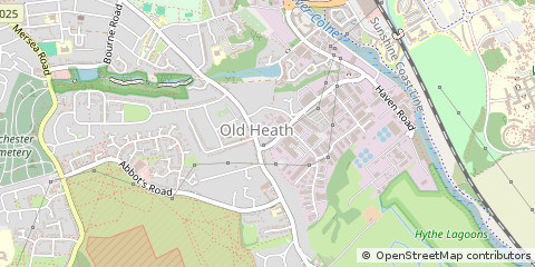 Map of Colchester, Essex