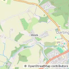 Map of Dartington, Devon
