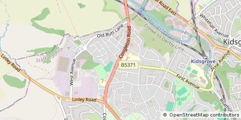 Map of Stoke-on-Trent, Staffordshire
