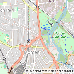 Map of Morden, Surrey