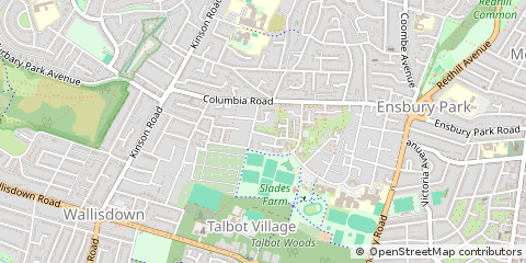 Map of Bournemouth, Dorset