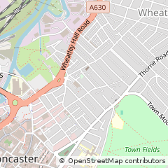 Map of Doncaster
