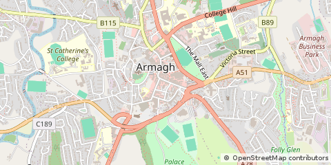 Map of Armagh, Co Armagh