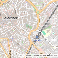Map of Leicester