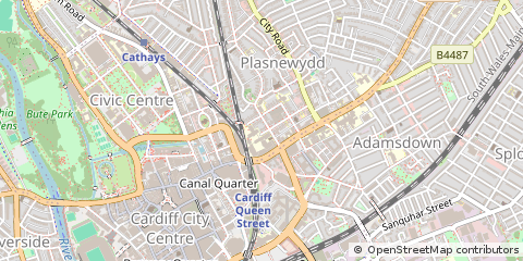 Map of Cardiff