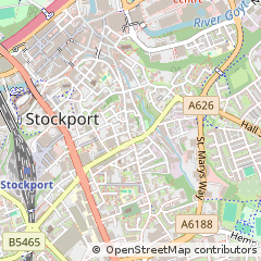Map of Stockport, Cheshire
