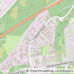 Map of Wimborne, Dorset