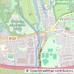 Map of Waltham Abbey, London