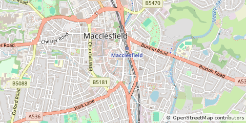 Map of Macclesfield