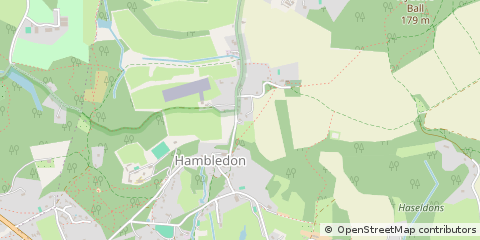 Map of Godalming, Surrey