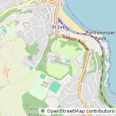 Map of ST Ives, Cornwall