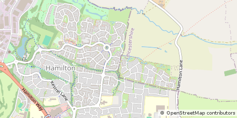 Map of Leicester, Leicestershire