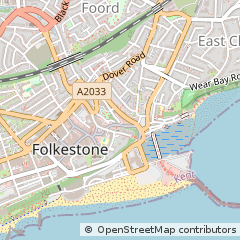 Map of Folkestone, Kent