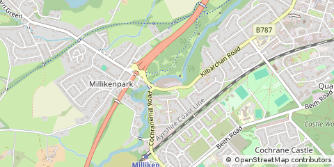 Map of Johnstone, Renfrewshire