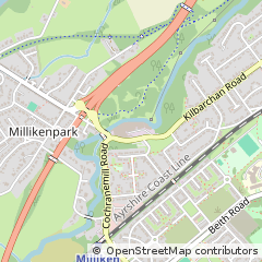 Map of Johnstone, Renfrewshire