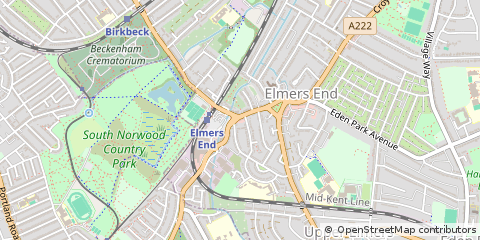 Map of Beckenham