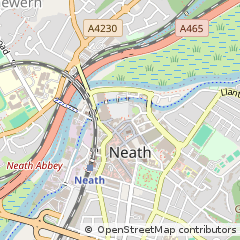 Map of Neath, West Glamorgan