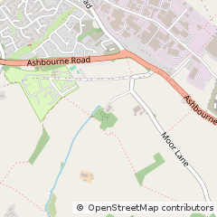 Map of Ashbourne, Derbyshire