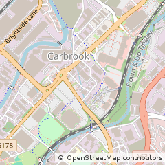Map of Sheffield, South Yorkshire