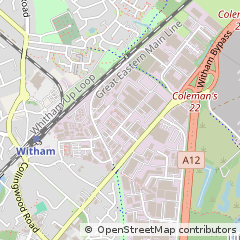 Map of Witham, Essex