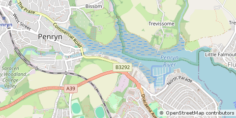 Map of Penryn, Cornwall