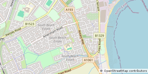 Map of Blyth, Northumberland