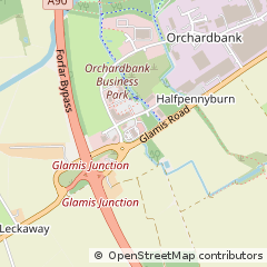 Map of Forfar, Angus