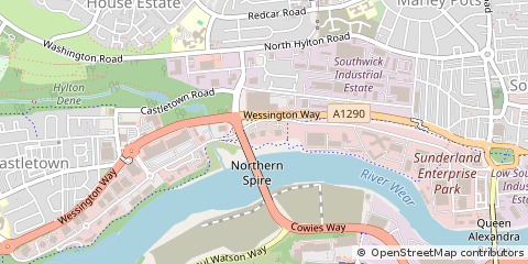 Map of Sunderland