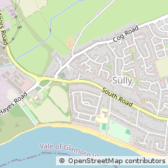 Map of Penarth, South Glamorgan