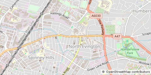 Map of Leicester