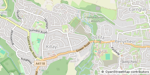 Map of Swansea