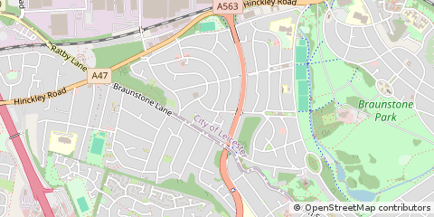 Map of Leicester