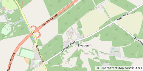 Map of Elveden, Norfolk