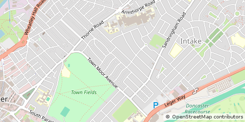 Map of Doncaster