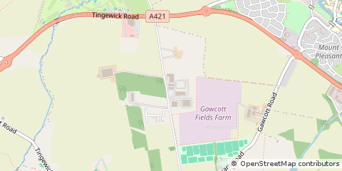 Map of Gawcott, Buckinghamshire