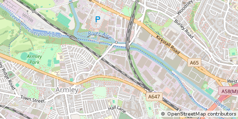 Map of Leeds, Yorkshire