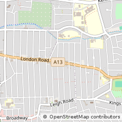 Map of Leigh-on-SEA, Essex