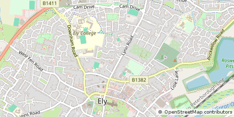 Map of ELY, Cambridgeshire